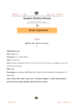 Newsletter RAI n. 81 - Studio Araldico Pasquini
