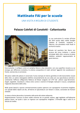 Caltanisetta- Palazzo Calefati