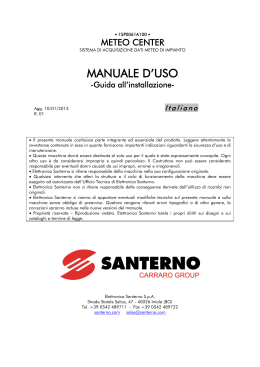 MANUALE D`USO
