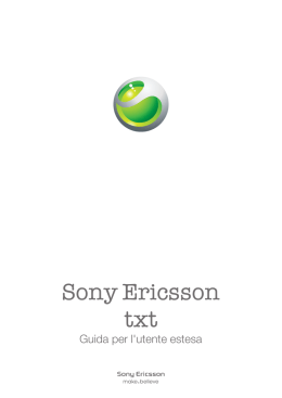 Sony Ericsson txt