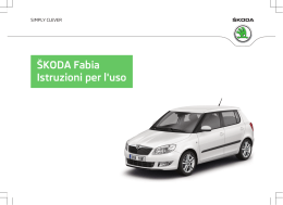 &Scaron;KODA Fabia Istruzioni per l`uso