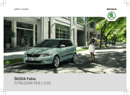 &Scaron;KODA Fabia ISTRUZIONI PER L`USO