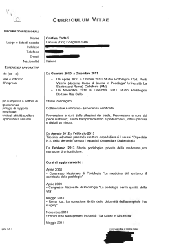 Curriculum CATTARI CRISTINA