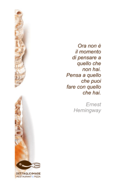 scopri il menu - Dettagli di Mare