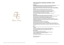 Taberna Etrusca Christmas Set Menu 1 2015