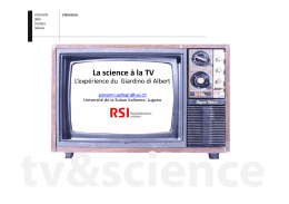 La science à la TV