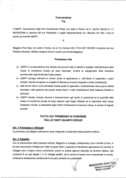 Convenzione Tra