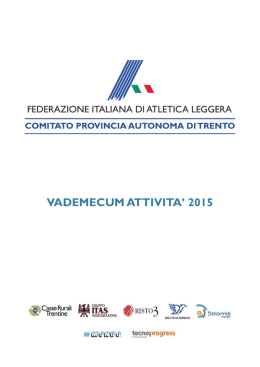 VADEMECUM ATTIVITA` 2015