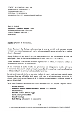 SPAZIO MOVIMENTO SSD SRL - Dopolavoro Dipendenti Regione