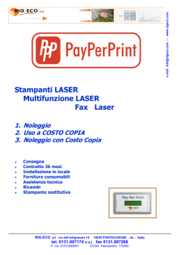Stampanti LASER Multifunzione LASER Fax Laser