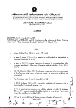 Verbale - Ministero delle infrastrutture e dei trasporti