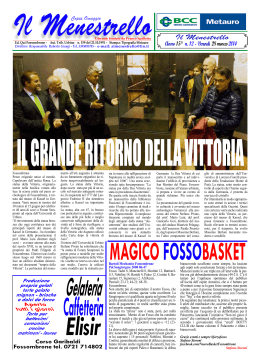28 marzo 2014 - Metauro Edizioni