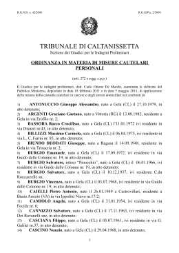 Ordinanza Operazione Tetragona