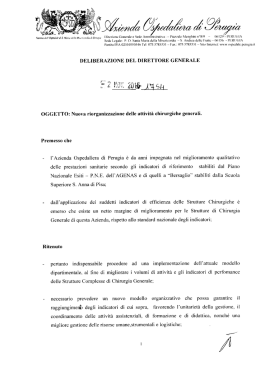 deliberazione del direttore generale