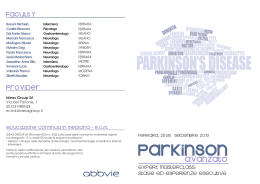 Programma Parkinson Avanzato 2013