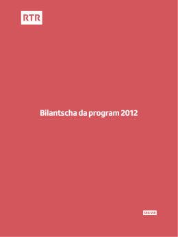 Bilantscha da program 2012