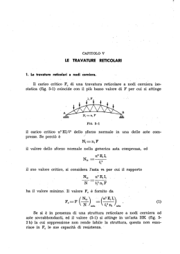 Capitolo 5 Le travature reticolari