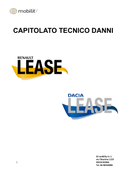 CAPITOLATO TECNICO DANNI