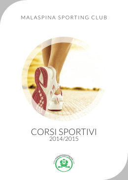 corsi sportivi 2014-2015 - Malaspina Sporting Club