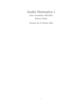 Serie numeriche 1 - Dipartimento di Matematica