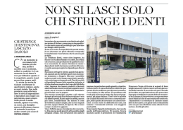 non si lascia solo chi stringe i denti_articolo la Provincia