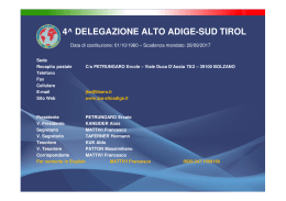 4^ DELEGAZIONE ALTO ADIGE-SUD TIROL
