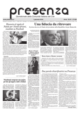 Una fiducia da ritrovare