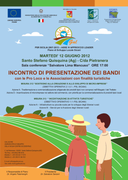 MARTEDI` 12 GIUGNO 2012 Santo Stefano Quisquina