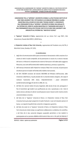 NYU - AUTOMAZIONE - Consiglio d`Area di Ingegneria Meccanica