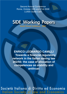 SIDE Working Papers - side