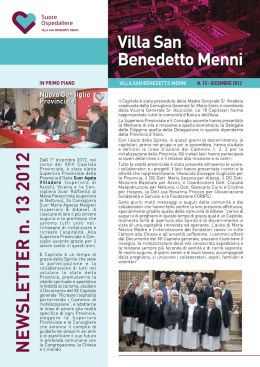 Newsletter n. 13 dicembre 2012