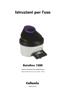 Istruzioni per l`uso RotoGen 1000