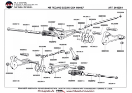 2M KIT PEDANE SUZUKI GSX 1100 EF ART. 0030084
