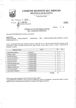 Regolamento IUC - Comune di Ponti sul Mincio