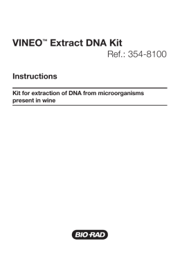 VINEO&trade; Extract DNA Kit - Bio-Rad