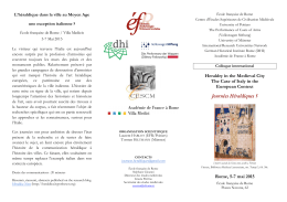Heraldry in the Medieval City The Case of Italy in the European