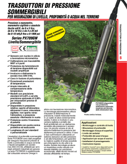 TrasduTTori di pressione sommergibili