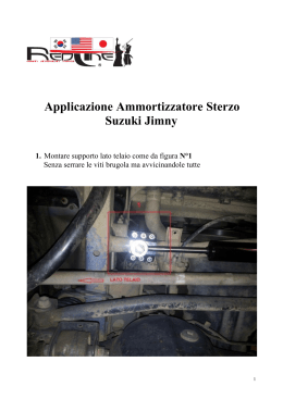 Applicazione Ammortizzatore Sterzo Suzuki Jimny 1.
