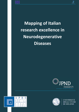 Mapping of Italian research excellence in Neurodegenerative