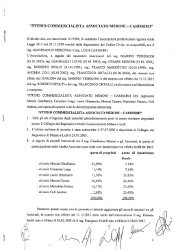 scaricare lo Statuto - Studio Commercialista Associato Meroni