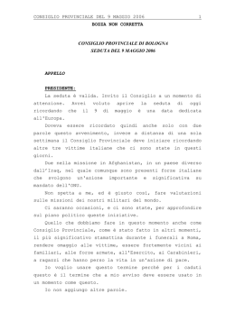 Verbale Consiglio 09-05-2006