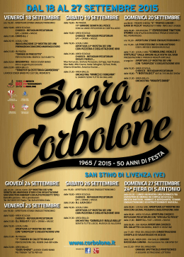 www.corbolone.it SAN STINO DI LIVENZA (VE)