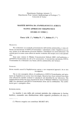 mastite bovina da staphylococcus aureus