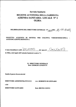 Delibera del 18 giugno 2009, n. 0564