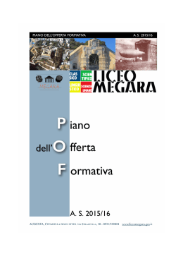 Nuovo POF A. S. 2015/2016