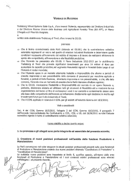 Treiieborg Wheei Systems Italia S.p.A., d`ora innanzi l`Azienda