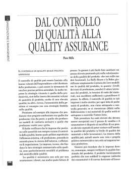 1. CONTROLLO QUALITA ALLA - Economia Aziendale Online