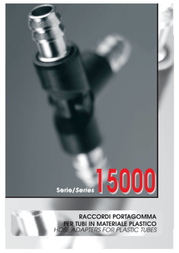 Page 1 @ RACCORDI PORTAGOMMA PER TUBI IN MATERIALE