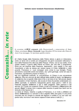 Aprile - Suore Francescane Elisabettine