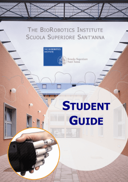 Students Guide - The BioRobotics Institute